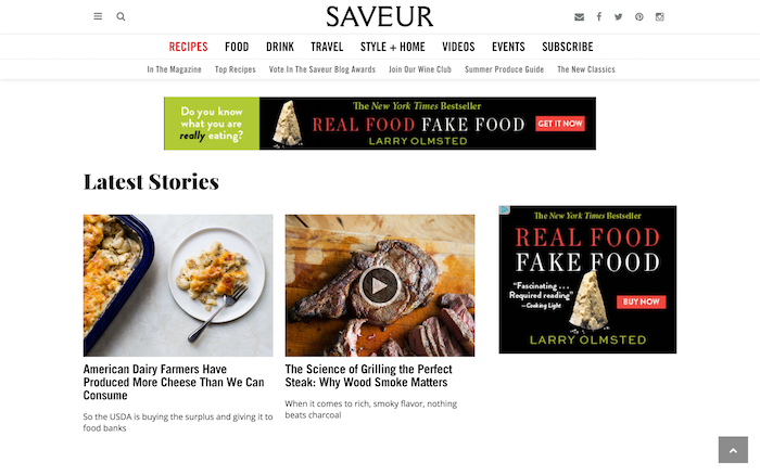 Real Food Fake Food on Saveur